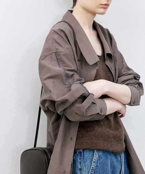 「tageechita」 長袖シャツ S グレー レディース_画像2