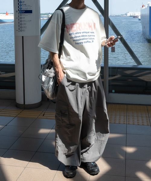 「Perushu」 カーゴパンツ SMALL グレー メンズ_画像4