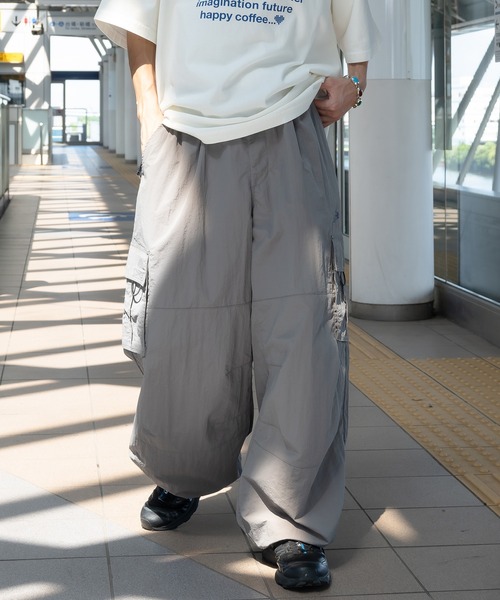「Perushu」 カーゴパンツ SMALL グレー メンズ_画像9
