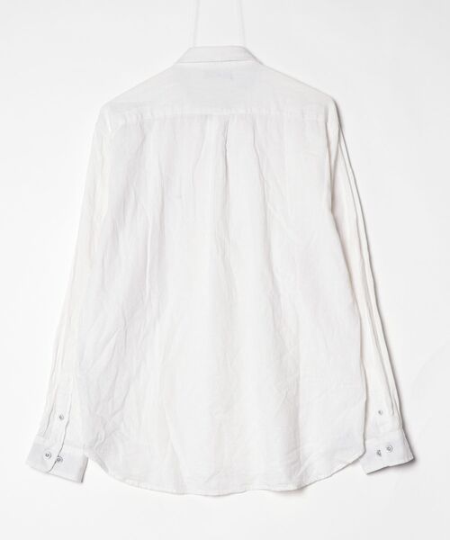 「NAVY」 長袖シャツ X-LARGE ホワイト メンズ_画像2