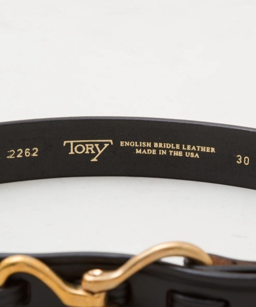 「TORY LEATHER」 ベルト 28 ブラック メンズ_画像3