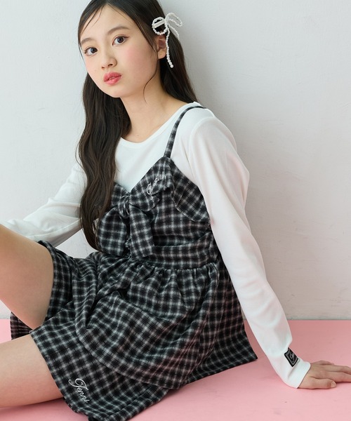 JENNI（ジェニィ） tシャツ 「セットアップ可」フロントリボンビスチェ