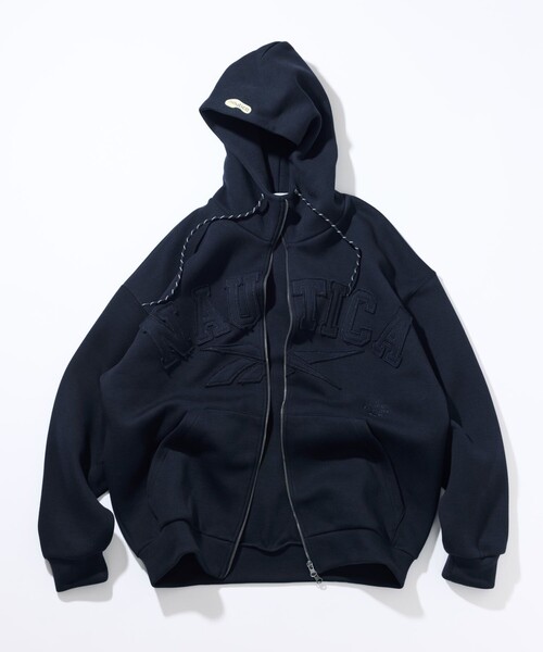 NAUTICA（ノーティカ） パーカー Reebok × ダブルネーム アーチロゴ