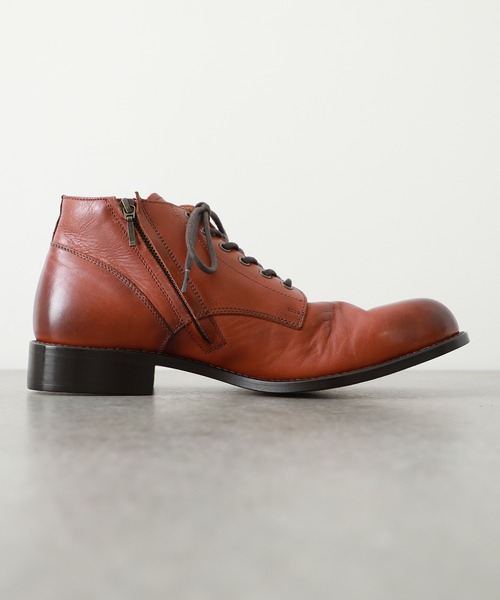 シューズ ドレスシューズ PADRONE パドローネ / CHUKKA BOOTS WITH SIDE ZIP / サイドジップチャッカブーツ