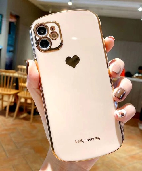 ラスト1点！リスレットphone case ゴールドハートチャーム ラスト1点！リスレットphone case ゴールドハートチャーム