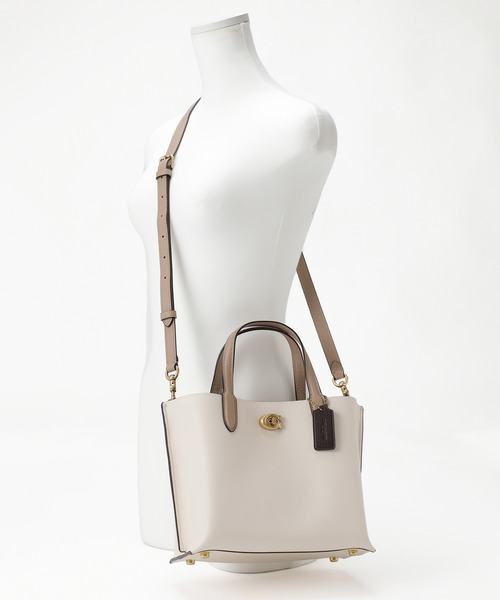 COACH トートバッグ ウィロウ トート 24 カラーブロック