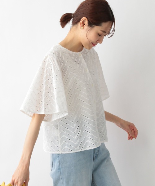 シャツ ブラウス レース2WAYブラウス半袖ブラウス/MATINEE LINE/275992 レディース | GLOBAL WORK | 08