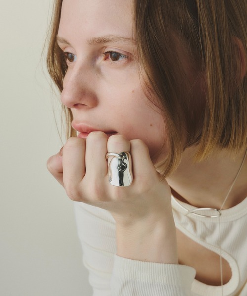 指輪 リング 「金属アレルギー対応」Benjamin asymmetry ring