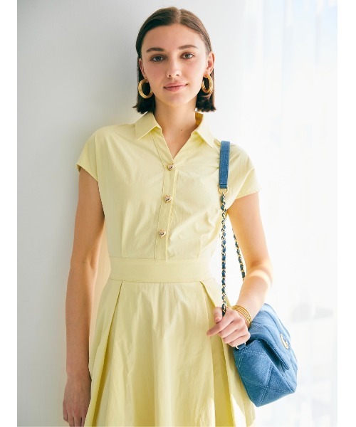 Soir,5 COCOTTE PARIS ワンピース シャツワンピース ハートボタン 