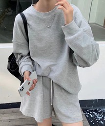 DEVICE パジャマ ルームウェア ビッグシルエット ワッフル