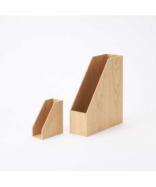 無印良品（MUJI） 収納 木製スタンドファイルボックス A4用 約幅9
