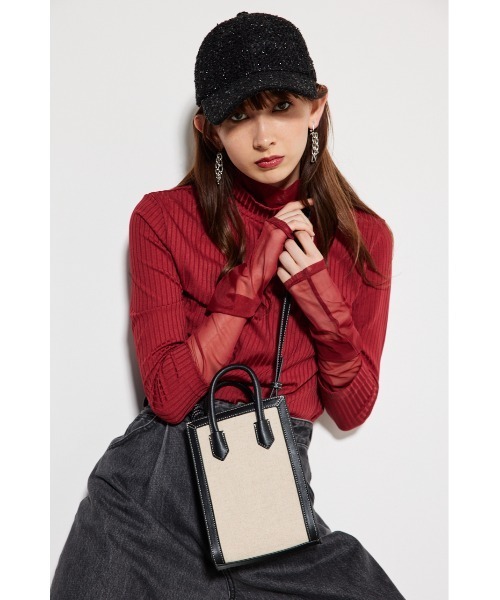 rienda - coco 中古 リエンダ rienda ボストンバッグ ブラック ホワイト ショルダーバッグ 2点セット ポーチ rienda | RDロゴボストンバッグ (すべて ) |SHEL'TTER WEBSTORE