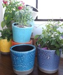 花瓶 COLOR GLAZED POT/5号 植木鉢の詳細画像2