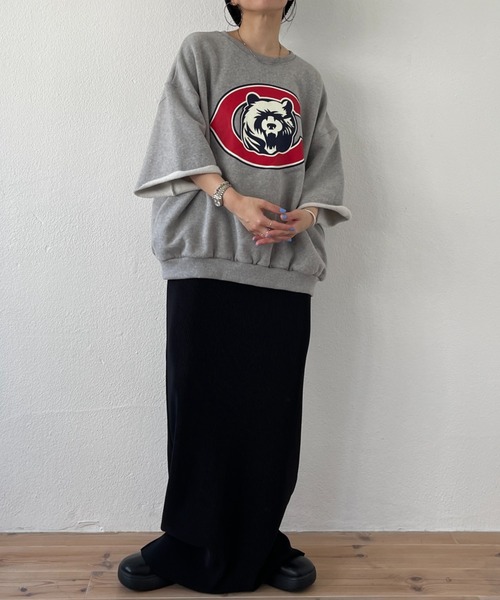 トレーナー スウェット Shiomi Wada / Bouqet Sweat レディース MUKASA トレーナー スウェット 「MUKASA/ムカサ」ORB EMBROIDERY
