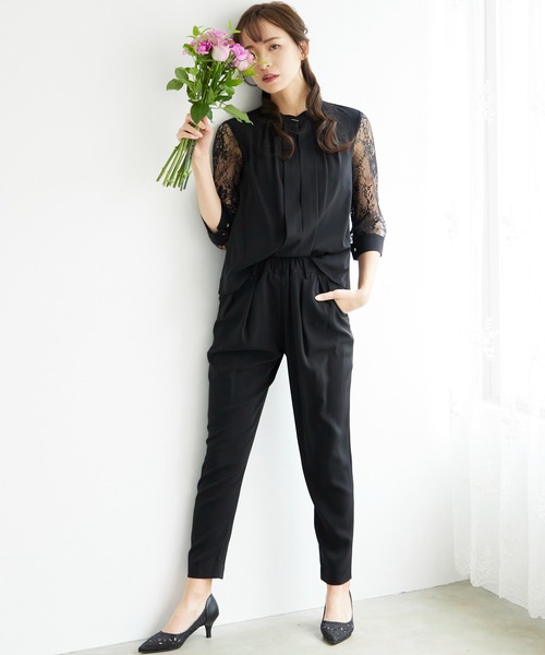 PREFERIR パンツドレス 袖レースブラウス＆セットアップ