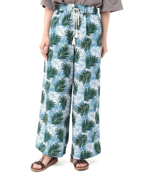 チチカカ パンツ リーフプリントパンツ レディース : ZOZOTOWN Yahoo