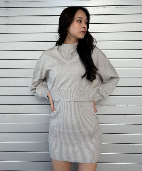 ENVYM（アンビー） ワンピース アンサンブルニットワンピース