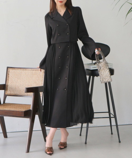ROYAL PARTY コート アウター Many Wayプリーツロングコート ROYAL PARTY コート アウター Many Wayプリーツロングコート