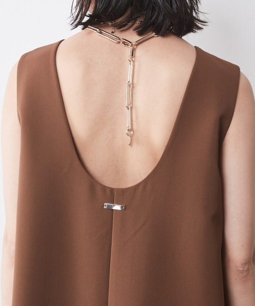 CHIC STYLE ワンピース 「大きいサイズ」ノースリーブワンピース