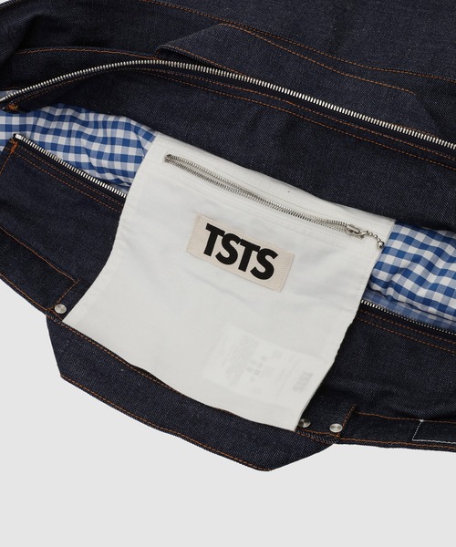 ショルダーバッグ 2 GINGHAM LINING DENIM MESSENGER BAG メンズ 