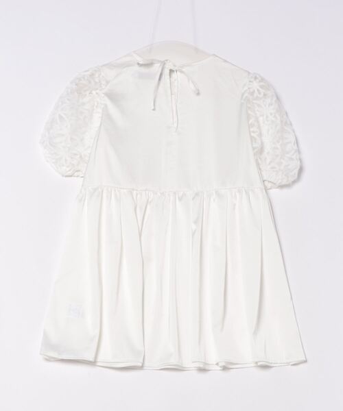ブラウス シャツ フラワー チュールスリーブ ブラウス HUIT レディース HUIT bouquet ブラウス シャツ フラワー チュールスリーブ