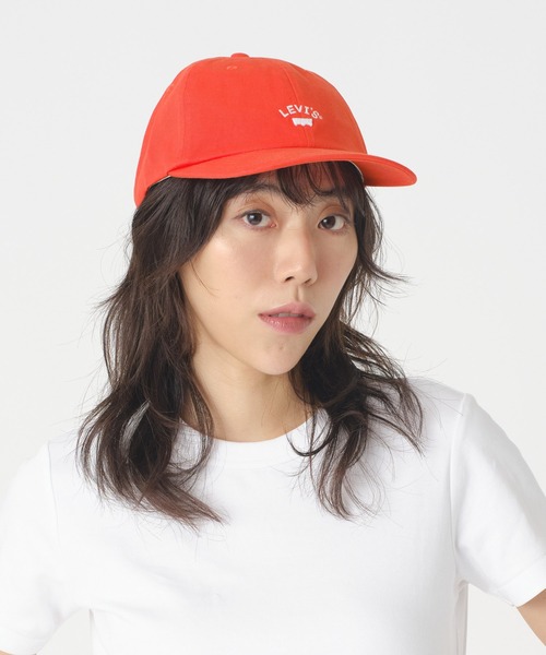 Levi's（リーバイス） キャップ 帽子 ロゴキャップ レッド レディース