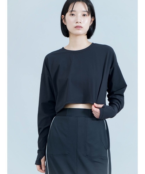 tシャツ 「UVカット・接触冷感」ドロストショートプルオーバー レディース