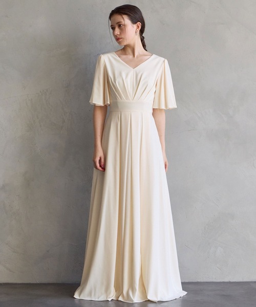 AIMER ドレス 「WEB限定」演奏会用デシン袖付きロングドレス