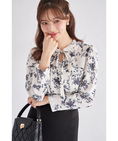 tocco closet（トッコ クローゼット） ブラウス シャツ ボウタイタック