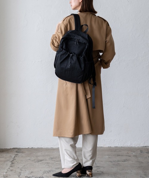 VitaFelice デイバック リュック 7ポケット撥水リュック ドローコード