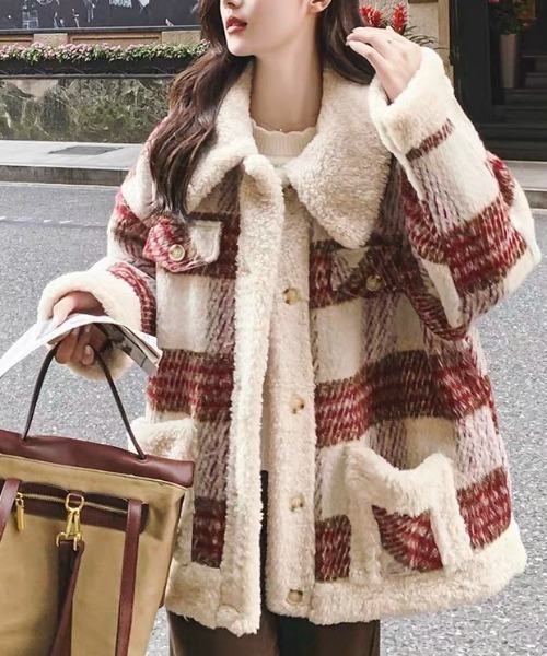 Achic（アシック） ジャケット テーラードジャケット ウール格子柄