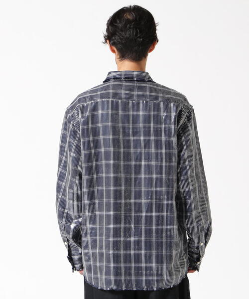 AFB シャツ AFB/エーエフビー/SPANGLE SHIRTS メンズ : ZOZOTOWN Yahoo 