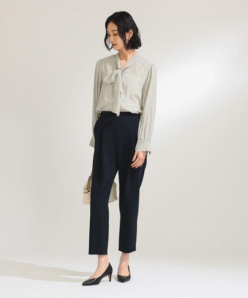 Demi-Luxe BEAMS ボウタイシャツ ブラック