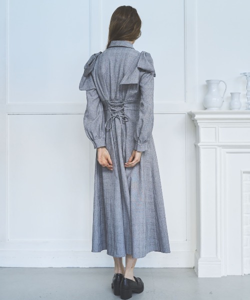 AND COUTURE ワンピース 肩リボンシャツワンピース : ZOZOTOWN Yahoo