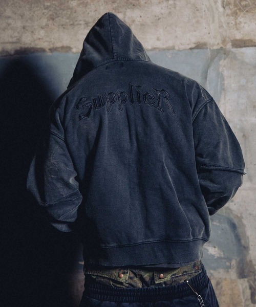 SUPPLIER ジップフーディー SUPPLIER（サプライヤー） パーカー ジップフーディ｜Faux Fur Cross