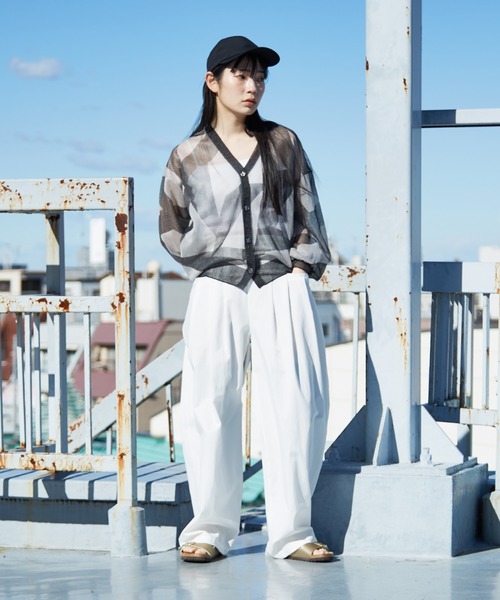 NOMINE（ノミネ） パンツ 「セットアップ着用可」3タック ワイドパンツ