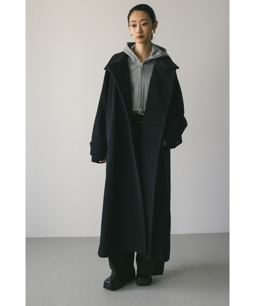 [STYLEMIXER] пальто с отложным воротником SMALL угольно-серый женский 