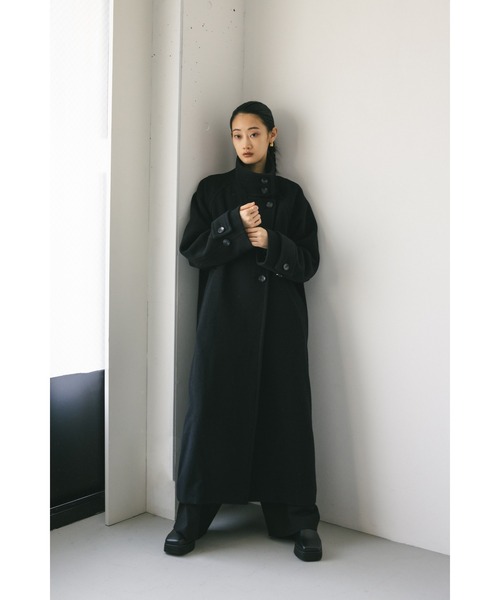 [STYLEMIXER] пальто с отложным воротником SMALL угольно-серый женский 