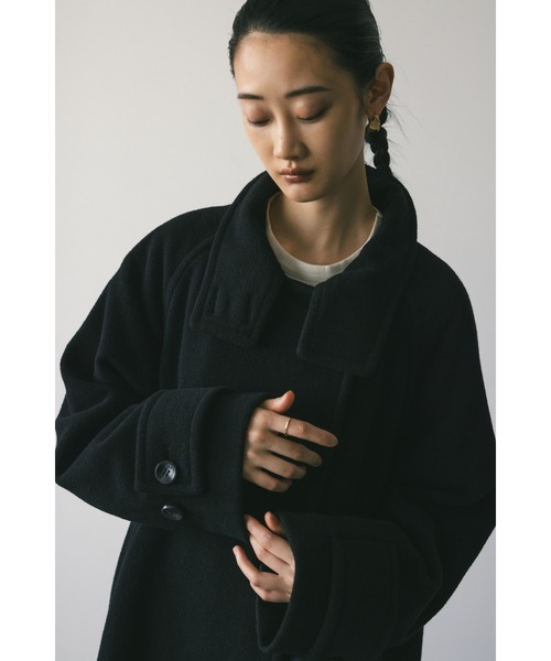 [STYLEMIXER] пальто с отложным воротником SMALL угольно-серый женский 