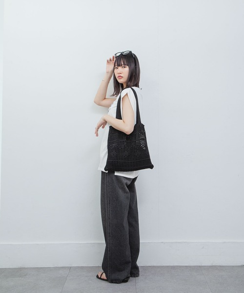 トートバッグ かぎ針編みトートバッグ レディース : ZOZOTOWN Yahoo!店