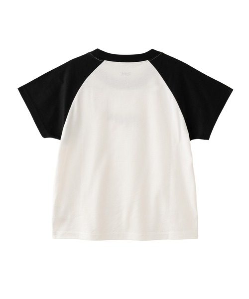 エックスガール X-girl SPRAY ART AND EMBROIDERY RAGLAN S/S BABY TEE 半袖 コンパクト トレンド レディース ストリート ブランド 新品 正規品 X-girl tシャツ SPRAY ART AND EMBROIDERY RAGLAN S/S BABY TEE