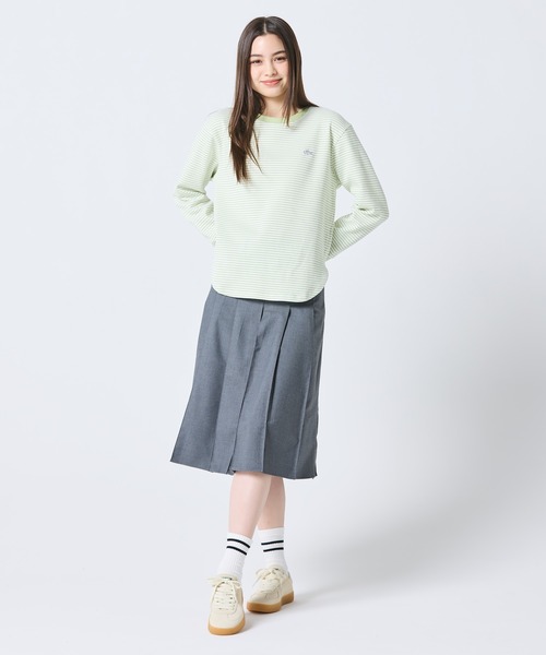 LACOSTE（ラコステ） tシャツ ラウンドヘム 配色リブカラー ワッフル