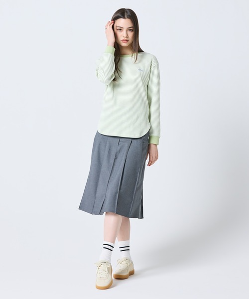 LACOSTE（ラコステ） tシャツ ラウンドヘム 配色リブカラー ワッフル