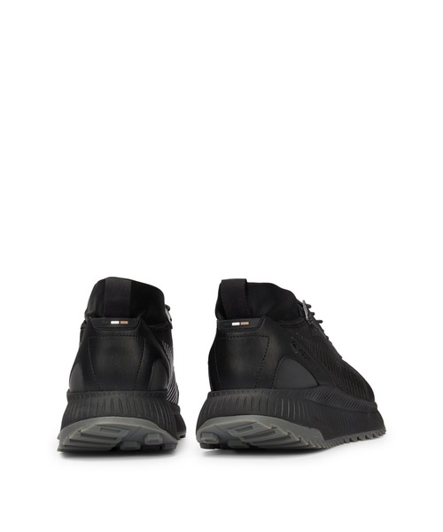 BOSS TTNM EVO ミックスマテリアル レースアップスニーカー BOSS（HUGO BOSS） スニーカー TTNM EVO ニットウェーブアッパー