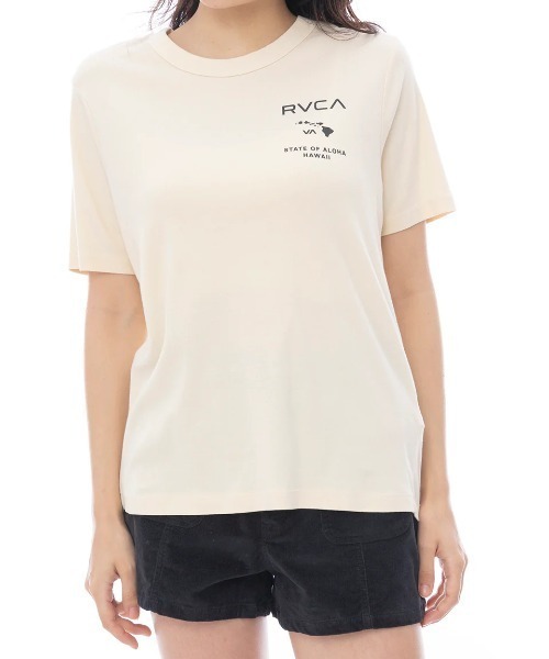 RVCA tシャツ レディース STATE OF ALOHA DAILY TEE Tシャツ