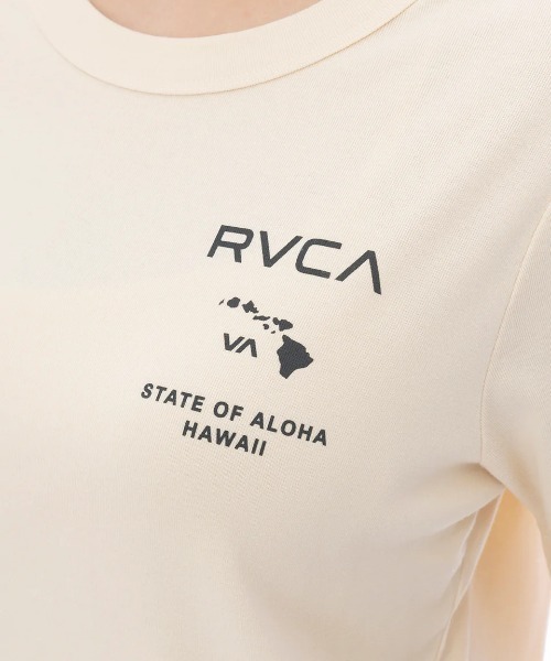 ルーカ Rvca ルカ レディース　STATE OF ALOHA DAILY TEE 半袖Tシャツ bf043205 RVCA tシャツ レディース STATE OF ALOHA DAILY TEE Tシャツ