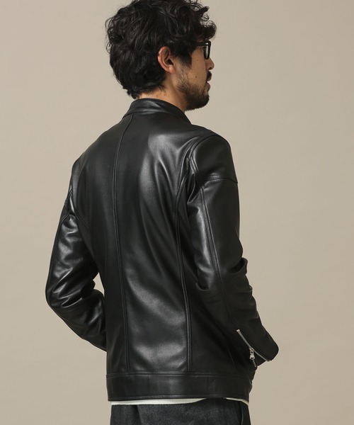 NANO universe（ナノ・ユニバース） レザージャケット M ブラック