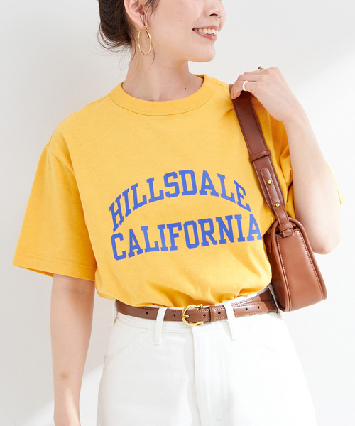 tシャツ Champion/チャンピオン 別注 スラブジャージロゴTEE レディース Champion tシャツ Champion/チャンピオン 別注 スラブジャージ