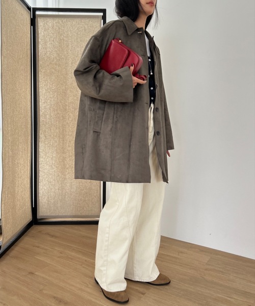 「Didot.showroom」 ステンカラーコート FREE キャメル レディース_画像3