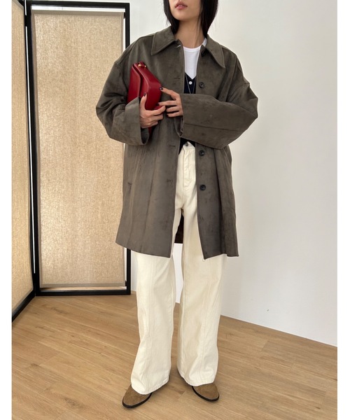 「Didot.showroom」 ステンカラーコート FREE キャメル レディース_画像5